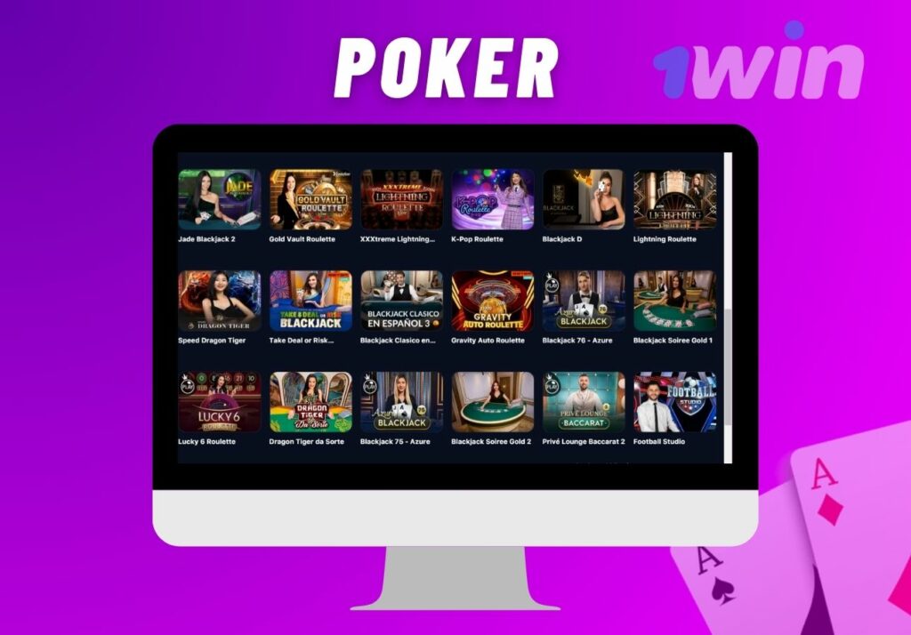 1Win India Poker casino games overview