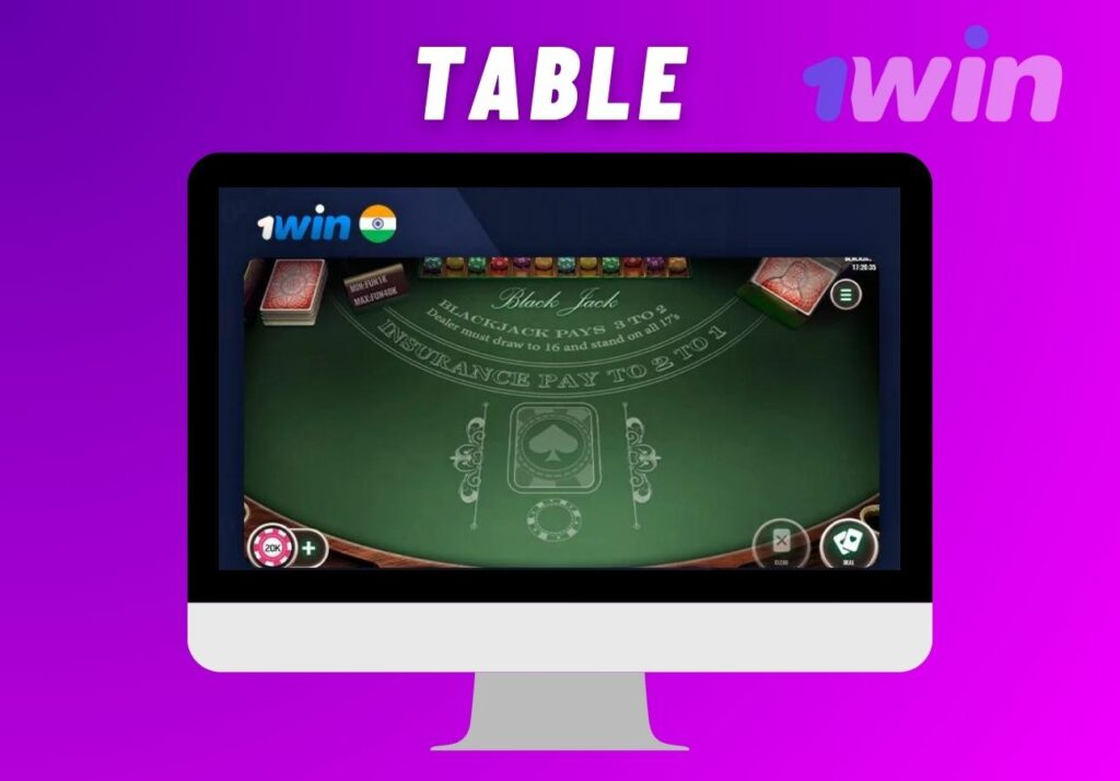 1Win India Table Games actual information